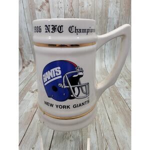 NY Giants 1986 NFC Champions/Super Bowl XXI Tankard Mug